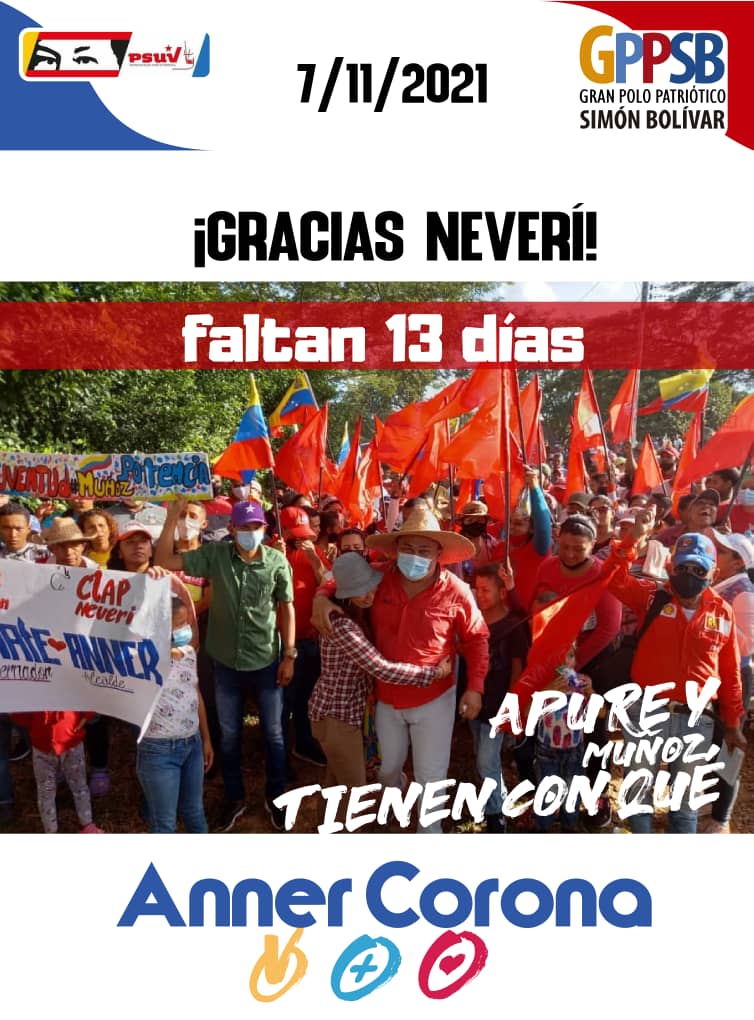 Seguimos trabajando.
#Venezuelatieneconque
#ApureTieneconque
#Muñoztieneconque