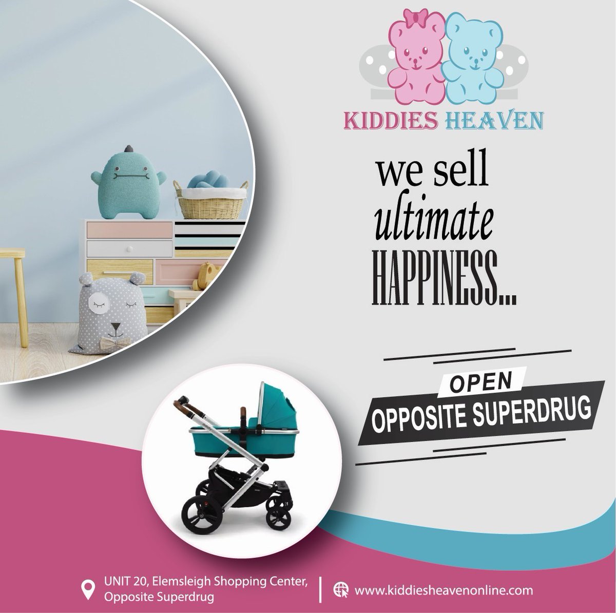 shopelmsleigh's tweet image. Have you visited our new Kiddies Heaven store yet? 😀 Make sure to pop in on your next shopping trip! 🛍️

#ShopElmsleigh #KiddiesHeaven #Staines