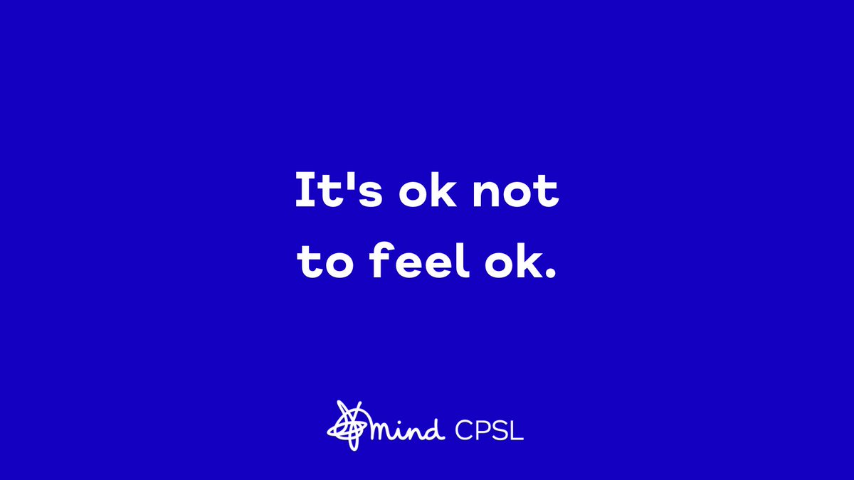 cpslmind's tweet photo. It's ok not to feel ok. If you don’t feel ok, it is ok to talk about it and get support. However you are feeling, we are here to support you.
You can view and access our services by visiting https://t.co/hg5zlfKvex
#Support #MentalHealth https://t.co/djORvzb47J