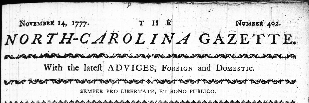 Lest we “forget the Interposition of Divine Providence in our Behalf, whose Assistance we have experienced, and more especially in this Particular, wherein the Goodness of GOD has been so visibly demonstrated,” N.C. Gov. Caswell issued a #ThanksgivingProclamation, Nov. 8, 1777.
