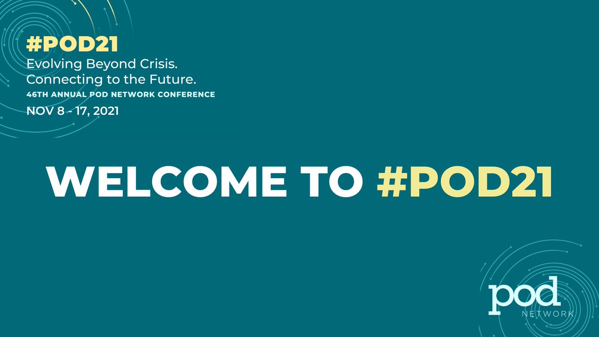 Our 46th Annual Conference is underway! 

☑️ Use #POD21 to share your conference moments

☑️ Our conference site is your one-stop shop to maximize your #POD21 experience: ow.ly/mR0p50GIfpu