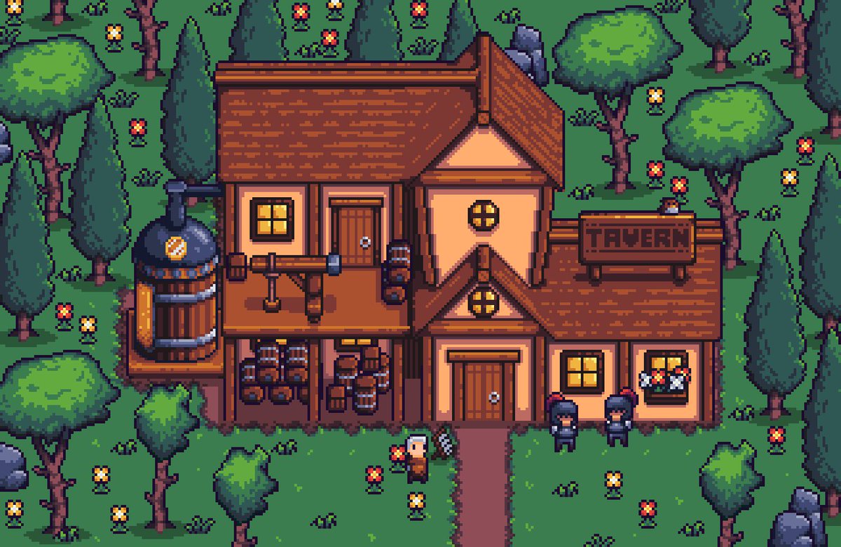 GameRimare's tweet photo. @IndieBandits We really enjoy marketing, but it can get tedious and tiring. Nevertheless, check us out anyway! Here’s Rimare, a top down pixel art RPG! https://t.co/1vIR84i7fL