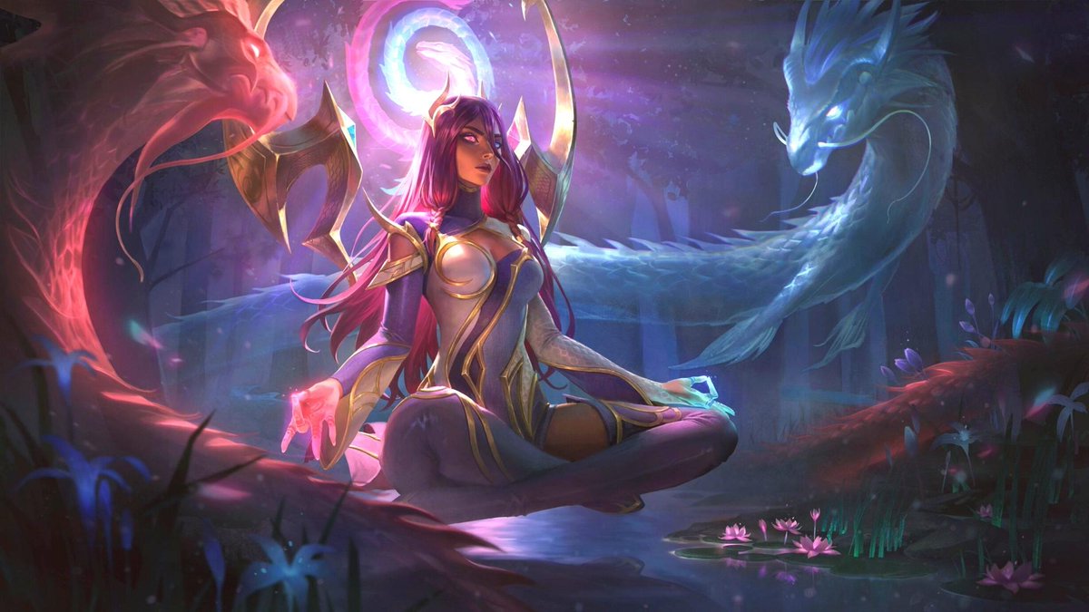 bloomiyuuuu's tweet image. Grâce au #LeaguePartner je vous fais gagner 5 skins Tranquillity Dragon Karma et son chroma exclusif ! 🥸

🔁RT 
➡️Follow @EvalunnaTV

TAS 18/11 🚨

GL GAMERS 🍀