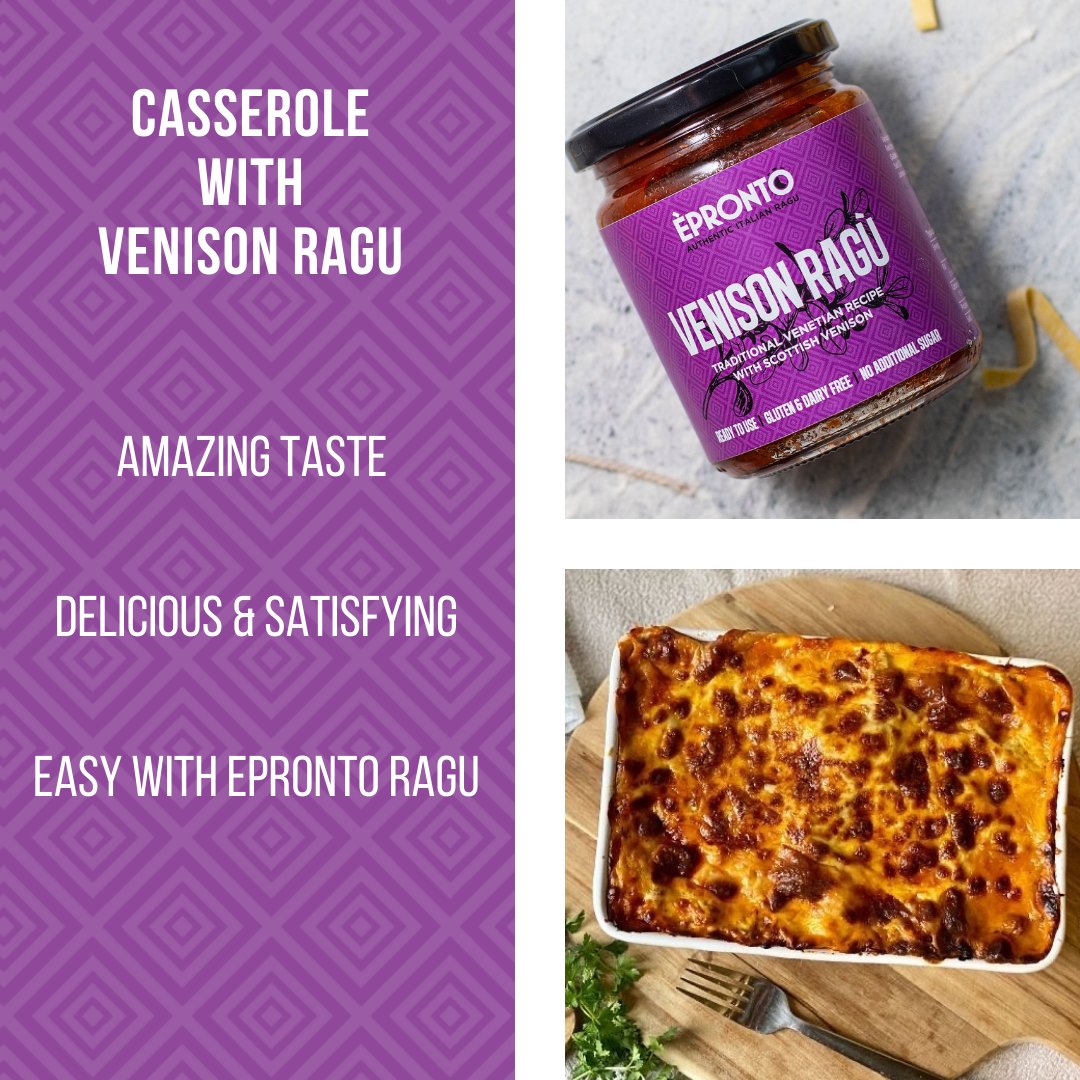 EPronto1's tweet photo. Our Ragu's are perfect for Lasagna and other casserole dishes!

#healthy #healthyfood  #lasagna #venison #casserole #eprontoragu https://t.co/o5i7hIggba