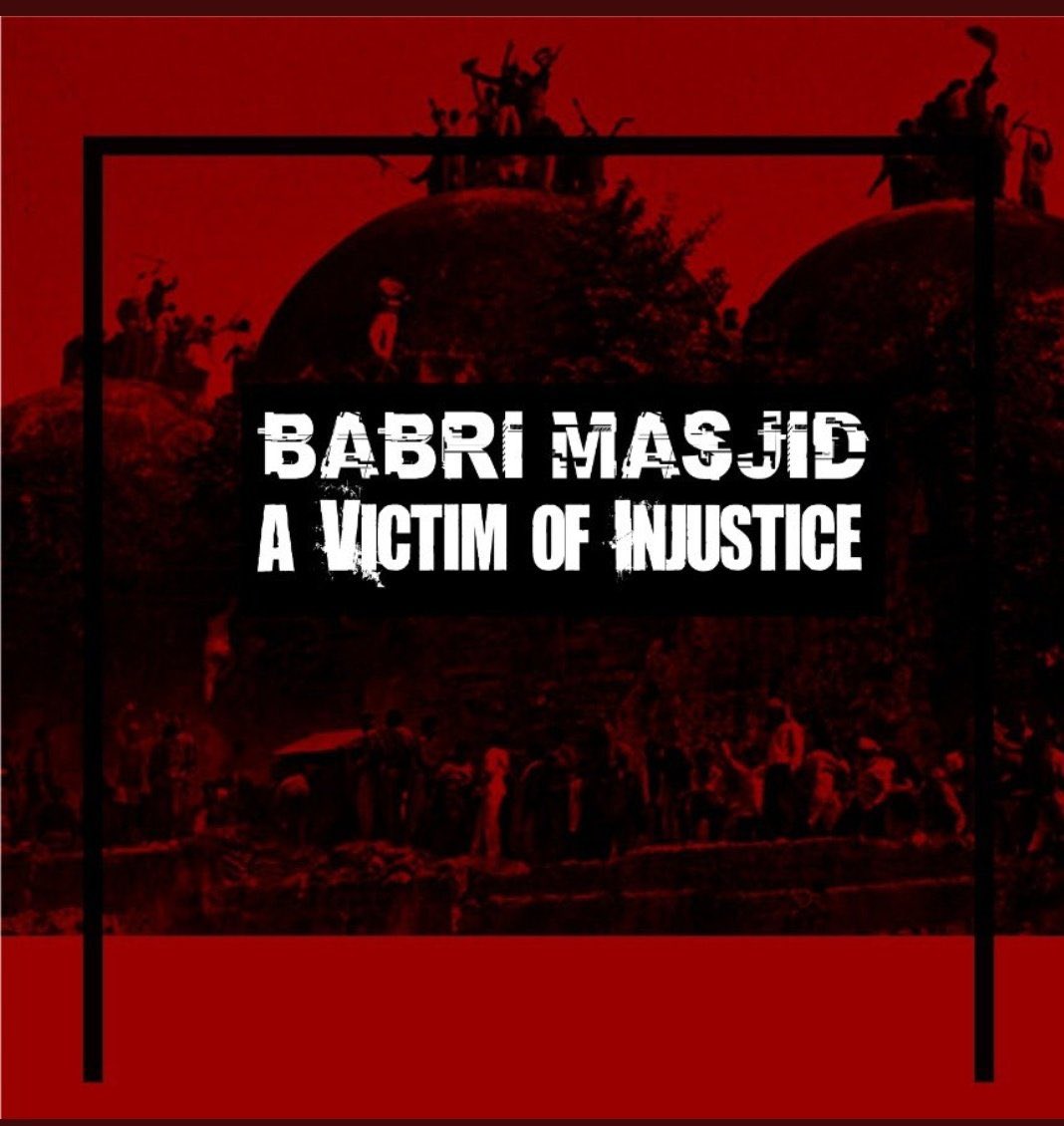 ii_nameer's tweet photo. not just Masjid was demolished,the idea of India was too demolished &amp; the new construction on the land of Babri will always Remember as a "MAJORITARIAN INJUSTICE"
#BabriMasjidVictimOfInjustice https://t.co/H5uOtVDd5e