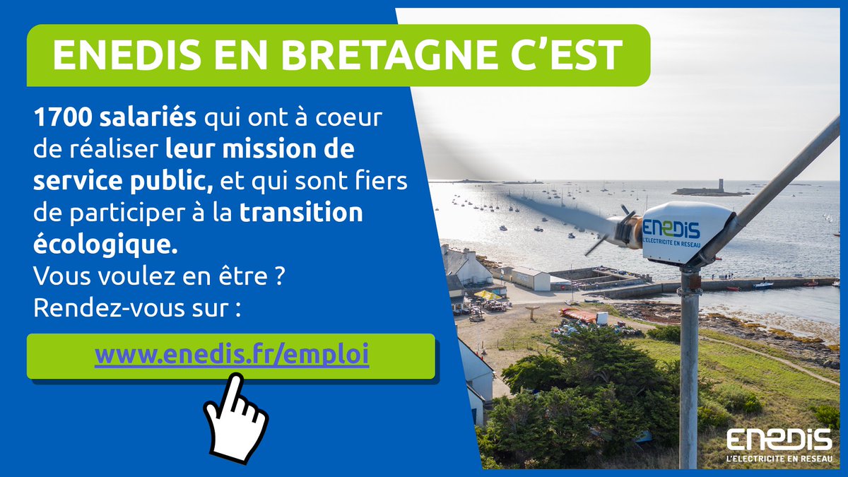 👷👷Vous êtes Maitre d’œuvre sur les chantiers ? Pourquoi ne pas tenter une aventure électrique ? Plusieurs postes sont à pourvoir au sein d’<a href="/enedis/">Enedis</a> #Bretagne 
Postulez en ligne sur notre site : enedis.fr/emploi
#Emploi #recrutement #territoires