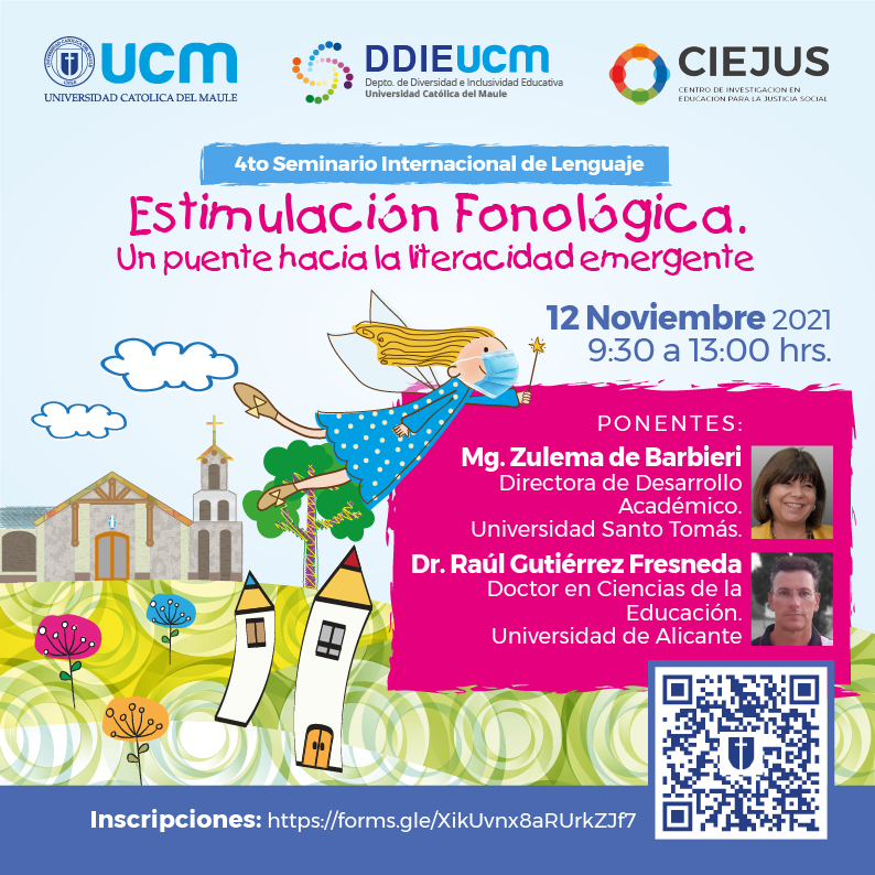 FACED_UCM's tweet photo. ¡Excelente Noticia! 
Evento gratuito.
El 12 de noviembre, a las 9:00 de la mañana tendremos el 4to. Seminario de Lenguaje "Estimulación #fonológica: Un puente hacia la literacidad emergente".
Link de Inscripción en el afiche.
#educacion  #diferencial #fonologia 
@ucatolicamaule https://t.co/27SmPm09AN