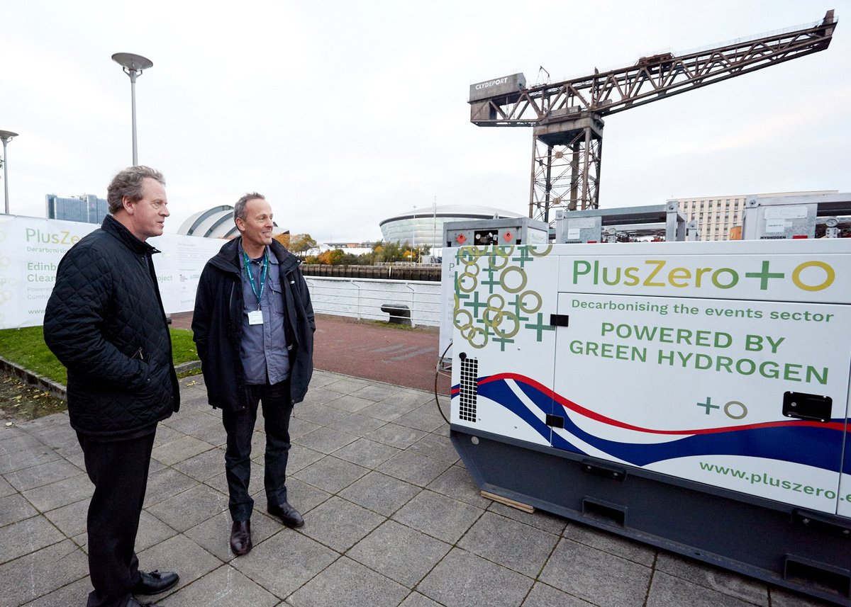 On Friday we were delighted to welcome @ScotSecofState to hear about PlusZero's innovative generator at @MalinGroup #COP26 Spotlight Series. 

Great to discuss clean power potential of #GreenHydrogen & our plans to decarbonise the events sector!

#PlusZero #MalinSpotlightSeries