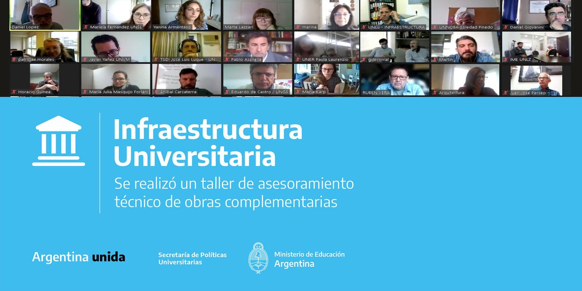 PUniversitarias's tweet photo. 🏛️#ObrasComplementarias Se trata de una nueva #ConvocatoriaSPU que busca hacer más accesibles y seguras las instalaciones universitarias, adecuando los edificios para la nueva presencialidad.
Nota completa 👉https://t.co/2Rqig33xxO https://t.co/Z10d6wPdyR