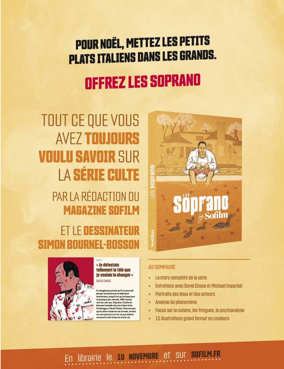 "Les Soprano by Sofilm" : le livre illustré ultime pour les fans sort ce mercredi en librairie. 

Et déjà dispo en ligne sur notre site : sofilm.fr/boutique/les-s…