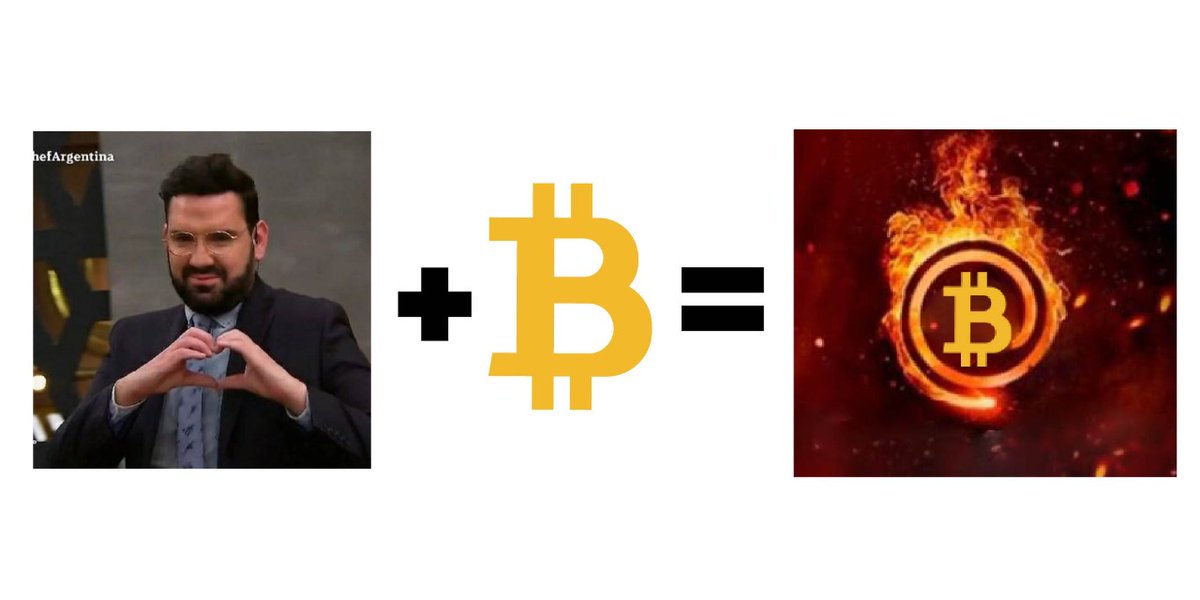 sesociocom's tweet photo. B de Betular y Bitcoin💗 🍳 #MasterBitcoin
Hoy #Bitcoin se volvió a prender fuego🔥, como las hornallas de #MasterChefArgentina ⭐ 🔝
Para comprar 👉https://t.co/4EZ59BVTPv https://t.co/C5RJ5HtcIU