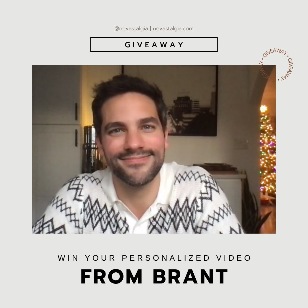 #LHWA2 — GIVEAWAY
Win your personalized video message from Brant Daugherty! 📹🌟

• RT this tweet
• Follow us here and on instagram

Random draw at 5PM