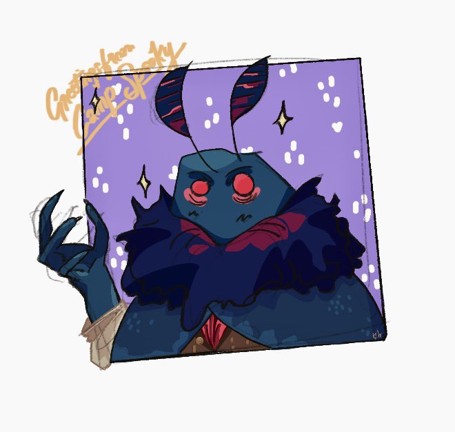 Druidslair's tweet image. Moth man from #monstercamp (#monsterprom II) #cryptid