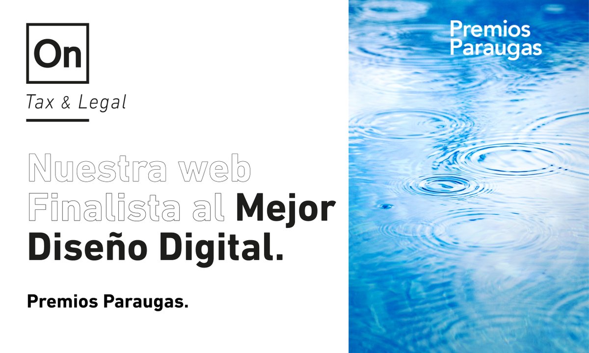 OnTax_Legal's tweet photo. Nuestra web ha sido finalista al Mejor Diseño Digital en los #PremiosParaugas, un certamen de reconocido prestigio organizado por el Cluster de la Comunicación de Galicia.

Nuestra web https://t.co/PtWf1kV2S2 ha sido diseñada por @CorreLolaCorre_ 

#abogadosdeempresa https://t.co/c7KyrUQCa9