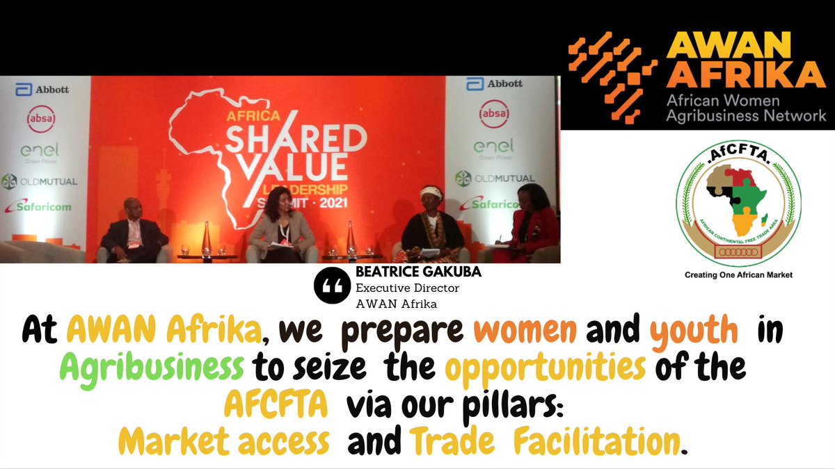 Awan_Afrika's tweet photo. At @Awan_Afrika, we prepare #WomenInAg & #YouthInAg to seize the opportunities of the @AfCFTA via our pillars: MARKET ACCESS and TRADE FACILITATION.
@bgakuba_gakuba
@FifiPeters
@Nedbank
@SappiSouthernA
@BBSimons
@Goldkeys
#Digifarm
@SafaricomPLC #ASVLS21 #AfricaSVS https://t.co/JcXXjYkGET