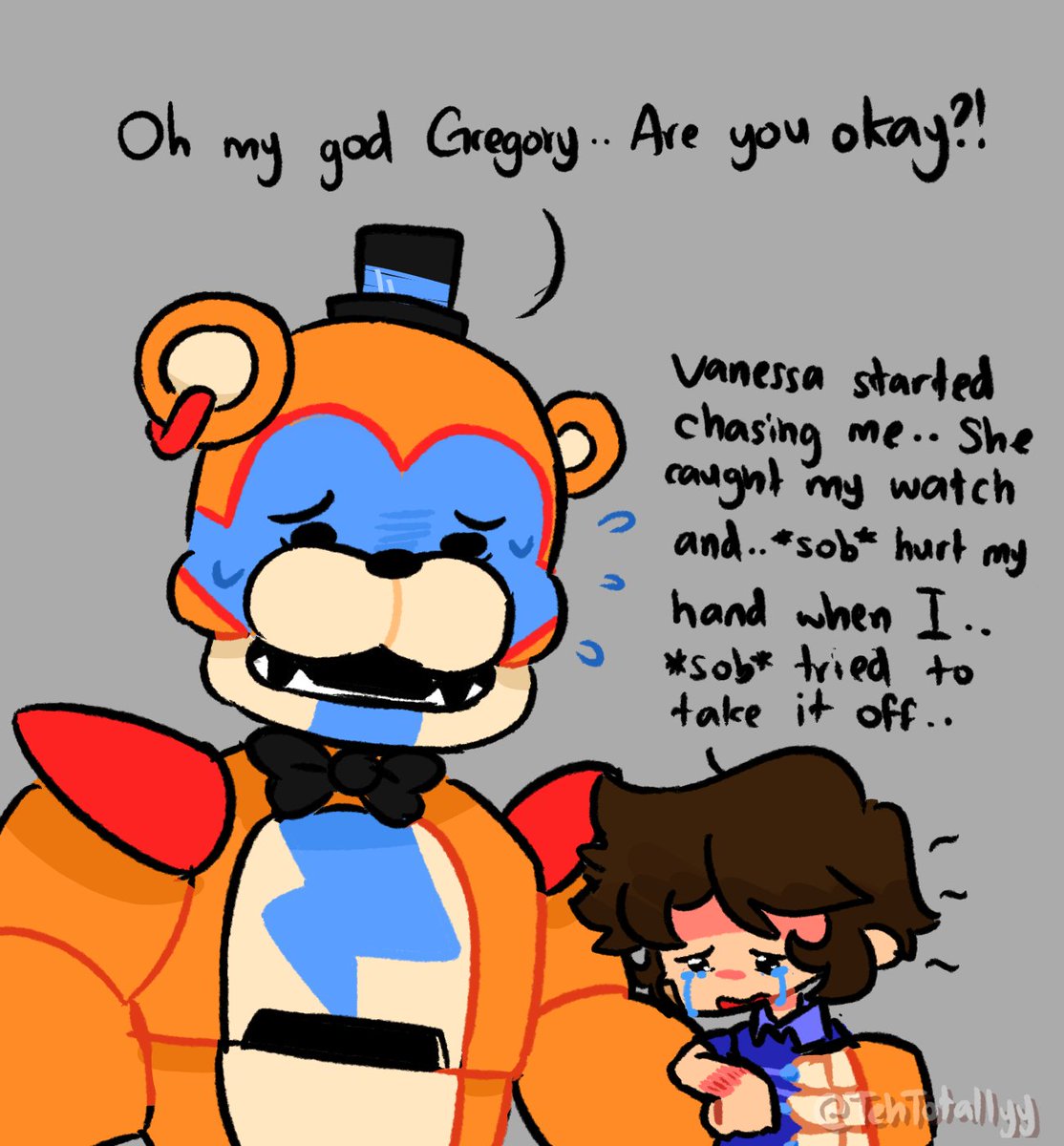 Teh!! 🌱 on X: What happened to Gregory? #FNAF