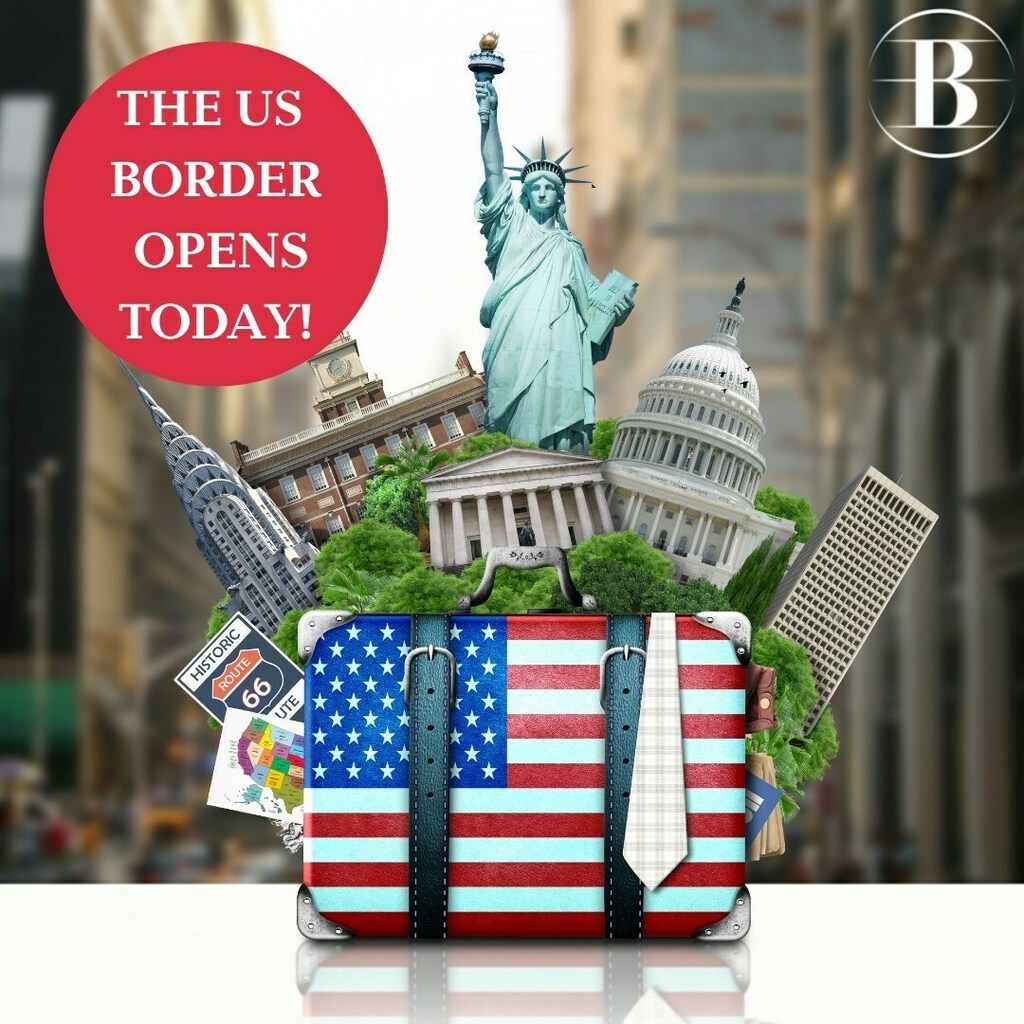 🇺🇸 We are celebrating 🥂 as the The United States officially reopened its borders to international arrivals today (8 November) after a 20 month long ban.
👫 Arrivals will be required to show proof of full vaccination against Covid-19 and provide eviden… instagr.am/p/CWA_jZoAnXp/