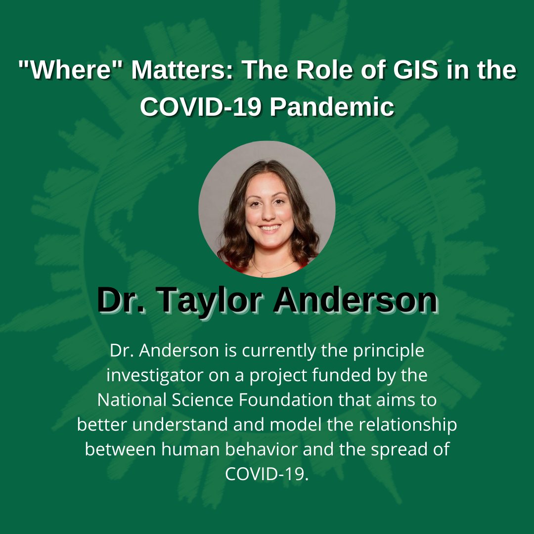 GGSDepartment's tweet photo. Don't miss out on Dr. Anderson's talk on November 17th at 12:15pm #GISDAY2021.  Click here to register: https://t.co/0CuV2X8MXA https://t.co/smiJ8DjwIp