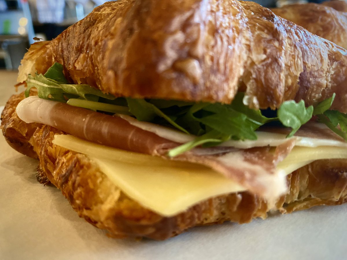 Have you been to our pop up @doughandbrew 

The patty melt will be there all week along side this delicious Rosemary &amp; Garlic Chicken Bacon treat &amp; our croissants filled with Parma Ham &amp; Emmental ❤️