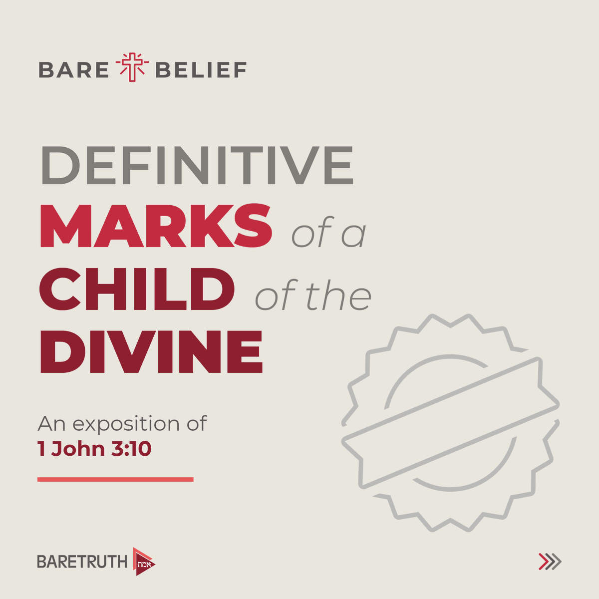 baretruth_org's tweet photo. Definitive Marks of a Child of the Divine

An Exposition of 1 John 3:10

#BareTruth #BareBelief #1John3 #1John #1John310 #ChildredOfGod #SeedOfGod #Sonship #SeekRighteousness  #Holiness #CommunionWithGod #TrueDisciple #BibleExposition #BibleTruth #BiblicalTheology #IndianChurch https://t.co/cV3mBRHhRt