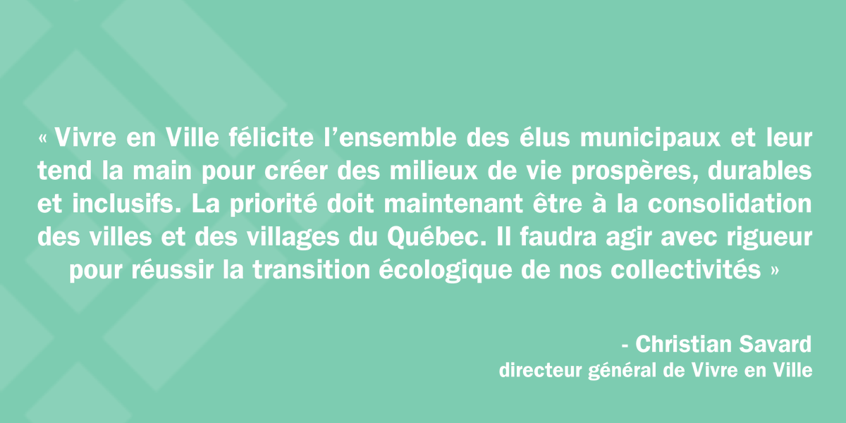 VivreenVille's tweet photo. #ÉlectionsMunicipales2021 | Bravo aux élues et élus! Le mandat actuel s’échelonnera jusqu’à la fin 2025, quatre années exceptionnelles lors desquelles les collectivités québécoises sont appelées à entrer pleinement dans la transition écologique. 🔗https://t.co/igohDzcCcp https://t.co/9gtTtKHpsa