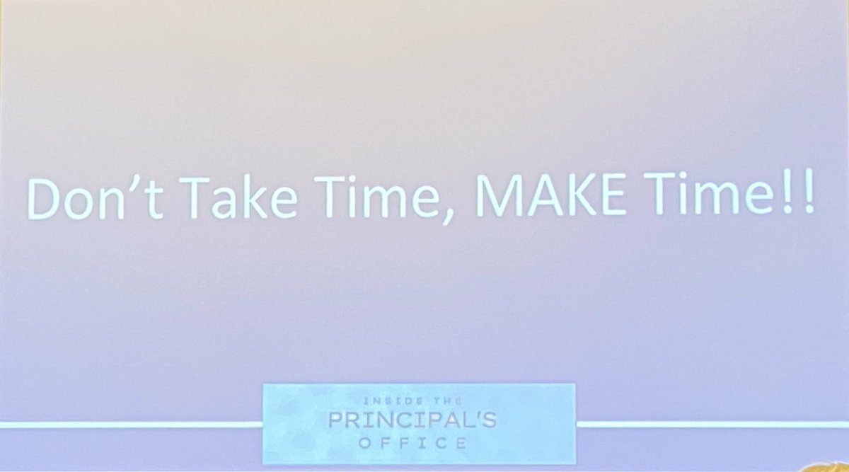 Love this! I have to start making more time! Excited for day 2 of TEPSA! #WeLeadTX