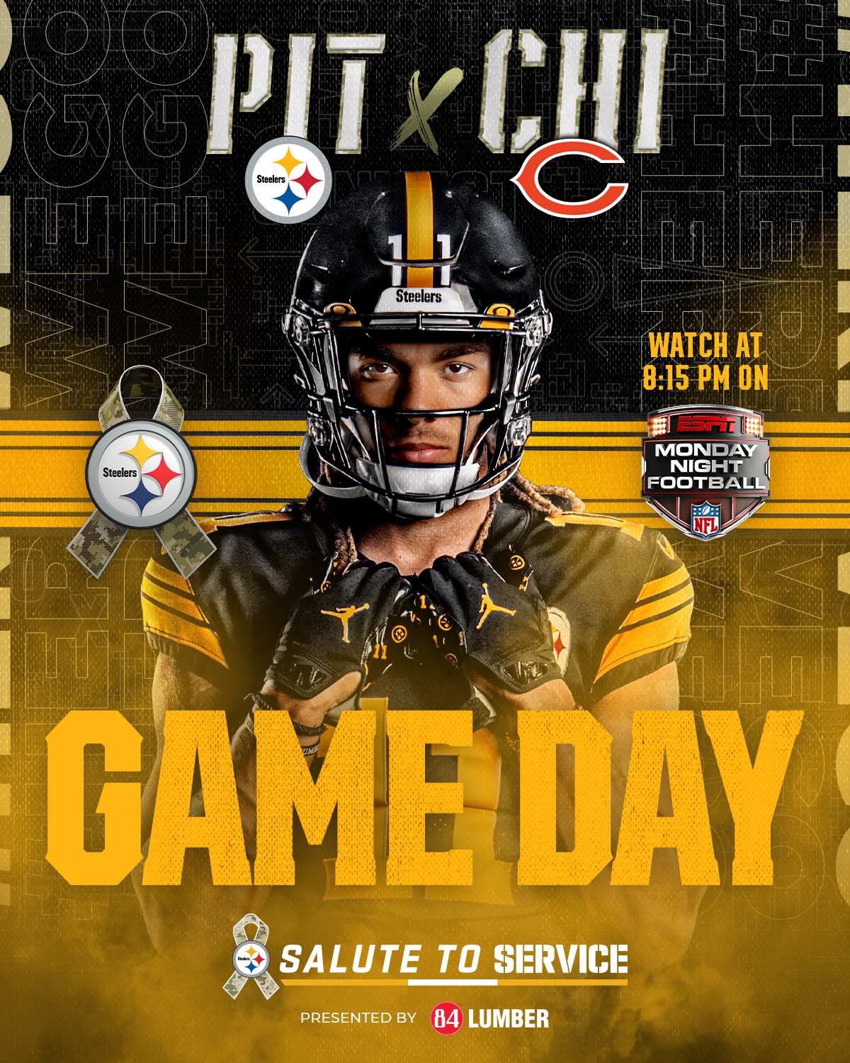 Pittsburgh Steelers on X: 'IT'S GAME DAY! RT if you're ready for Monday  Night Football 