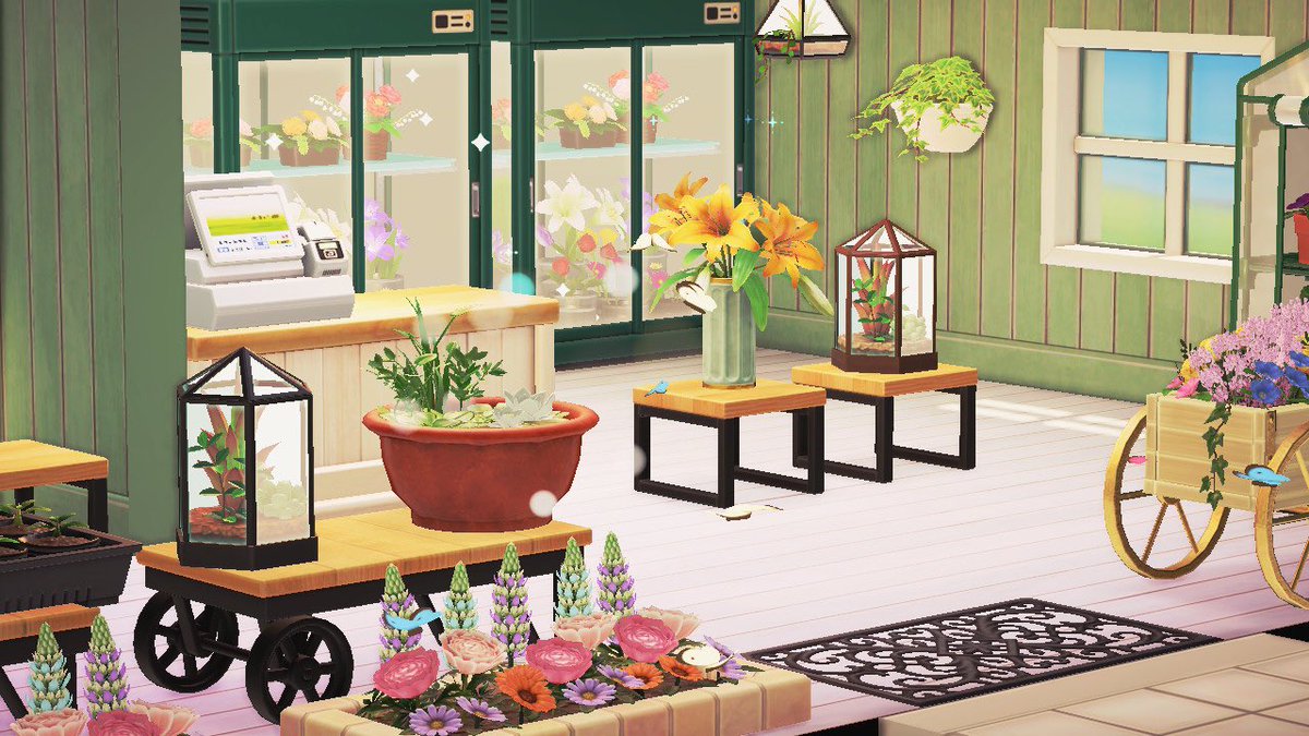76a3V's tweet photo. 今日の収穫🌸🤍
遊園地作りもお花のお部屋作りも楽しかったな〜！
今日は、しきり壁の柱？と、高さ変えれる棚を教えてもらった🙌🙌 https://t.co/H4Xq2iaBB3