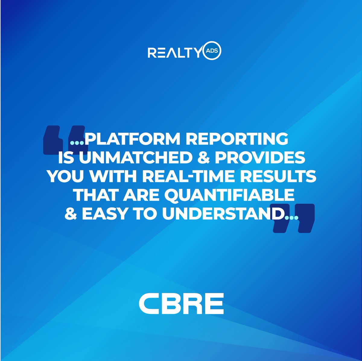 realty_ads's tweet photo. “Effective” “Sustained, Relevant Exposure” “Targeted” “Real-time results” these testimonials reinforce #RealtyAds core value of being the most efficient use of a marketing dollar in #CRE. Contact us today to learn more.
#CREtech #PROPtech #SaaS #CREMarketing #OfficeLeasing https://t.co/pExhhliPif