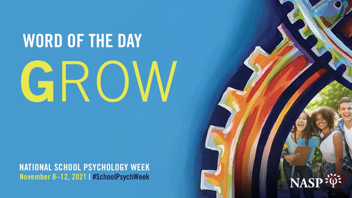 School psychologists help students and communities Grow! Tell us about your successes! Reflect on how you can support your own growth both personally and professionally? #SchoolPsychWeek