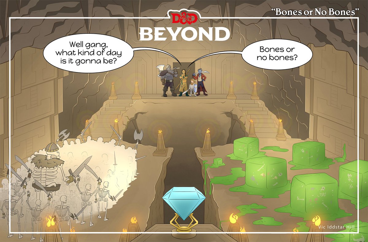 Is it a Bones Day or a No Bones day @jongraz <a href="/NoodlesBonesDay/">Does Noodle Have Bones</a>?! 

🦴 #dndcomic by <a href="/Iddstar/">Vic Iddstar Hill</a> (linktr.ee/Iddstar)