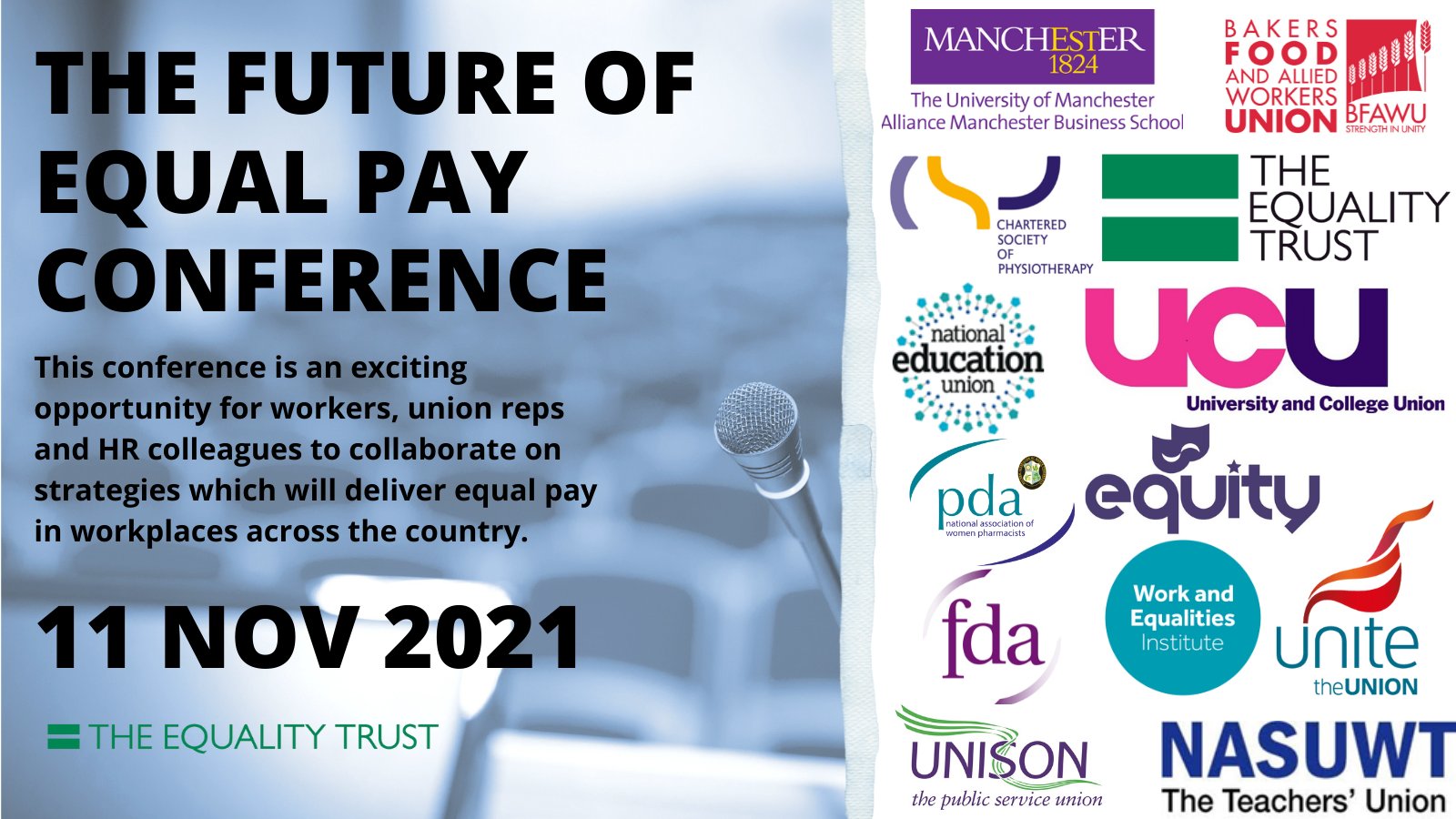 The Equality Trust Twitter: "Don't forget there's still to sign up for our Zoom conference, 'The Future of Equal Pay: Changing Policies and Practices in the Workplace,' this Thursday (Nov