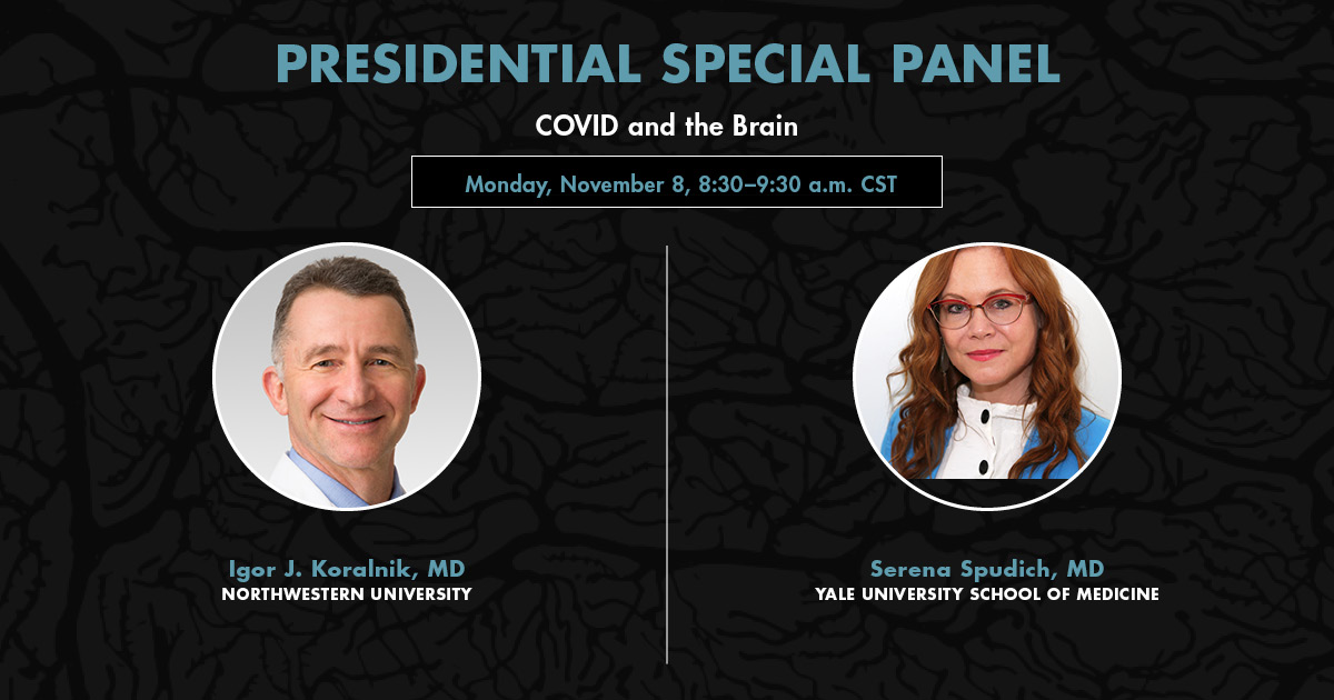 #SfN21 PRESIDENTIAL SPECIAL LECTURE @ 8:30 CT: Join Drs. Igor J. Koralnik (@NUFeinbergMed) and Serena Spudich (@SpudichSerena, @YaleMed) as they discuss the neurologic and psychiatric symptoms that may persis in COVID-19 “long haulers”. ➡️ Tune in: bit.ly/3EmP1rX