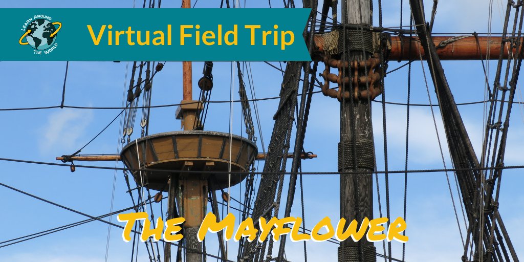 learnATW's tweet photo. Nov. 19 | Come and tour the Mayflower II on this free #virtualfieldtrip You'll see how the English traveled from Plymouth, England to Patuxet. We'll also address some myths that surround the "Thanksgiving Story" Register at https://t.co/pQZRSUcKAX #OrEdChat #MSedchat #MTedchat https://t.co/vLOVhG0mbw