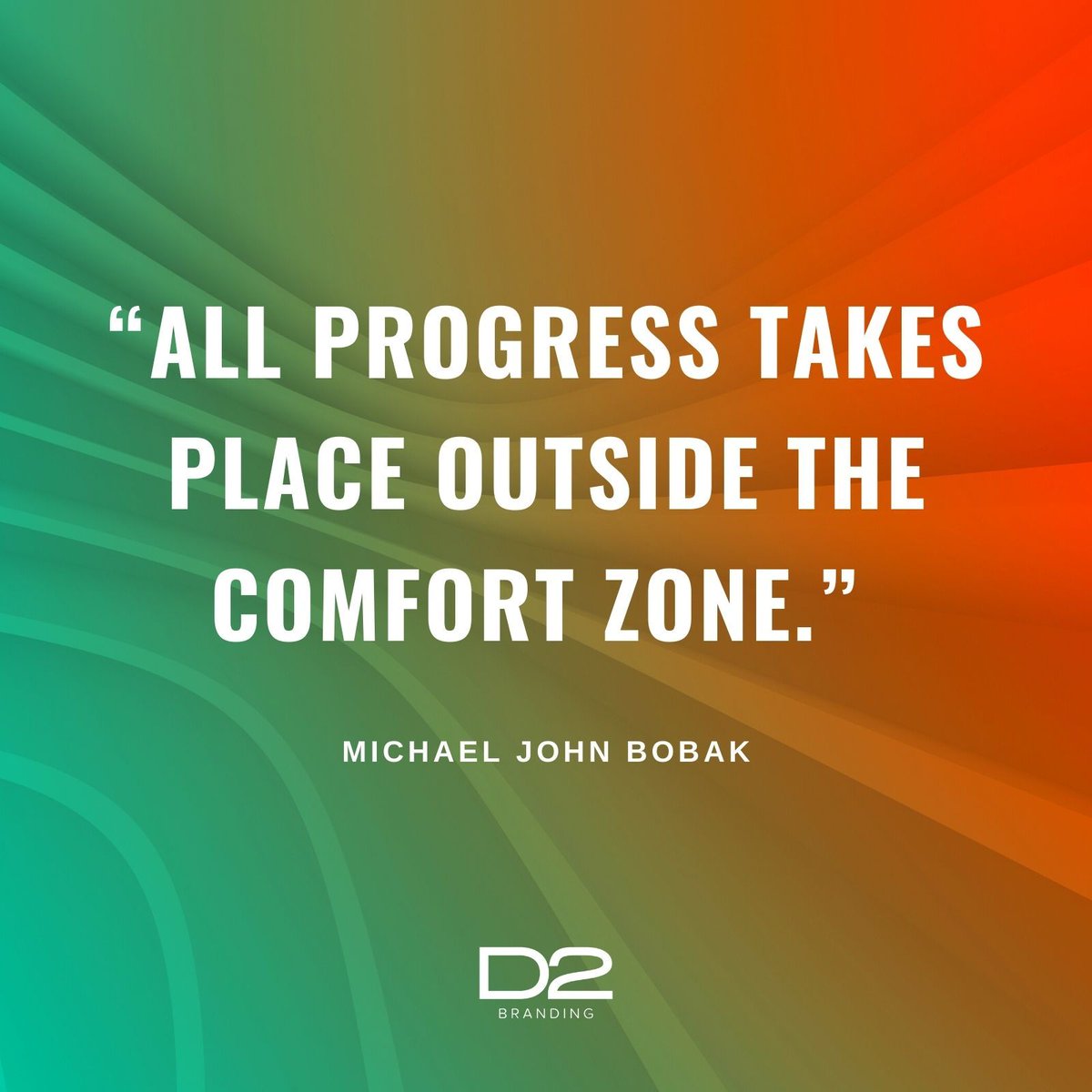 Weekly goal: Get outside of that comfort zone!