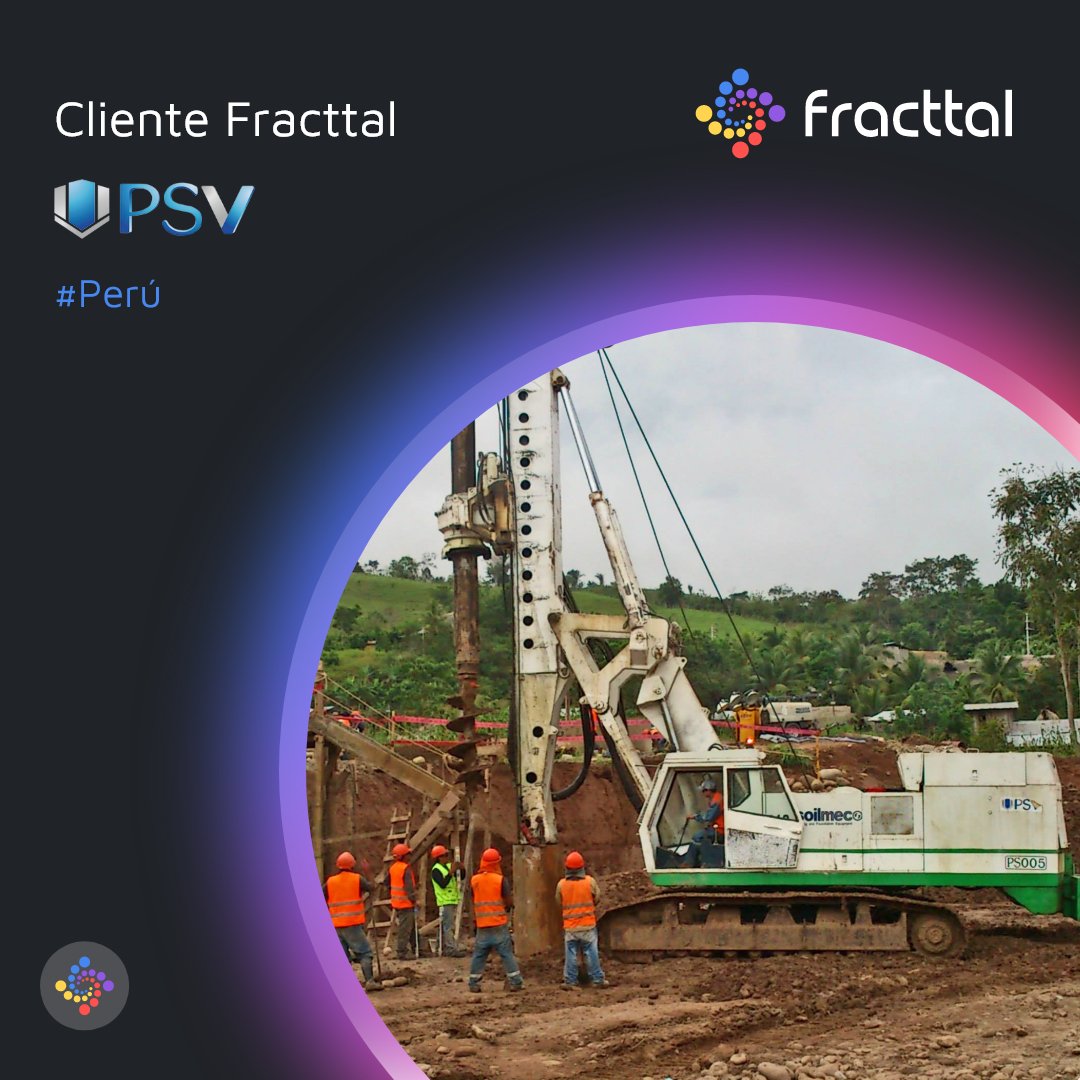 fracttal's tweet photo. #ClienteFracttal PSV Constructores S.A., Perú, es una empresa orientada en desarrollar proyectos y construcciones de obras civiles y de montaje. Se especializan en cimentaciones profundas y obras portuarias. https://t.co/ESbGwTJjxD