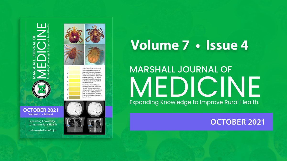 Marshall Journal of Medicine (@mjofmwv) on Twitter photo Make sure to check out the newest issue of the Marshall Journal of Medicine! #RuralHealth #MedicalJournal #MedTwitter <a href="/MUSOMWV/">Marshall School of Medicine</a> Make sure to check out the newest issue of the Marshall Journal of Medicine! #RuralHealth #MedicalJournal #MedTwitter <a href="/MUSOMWV/">Marshall School of Medicine</a>