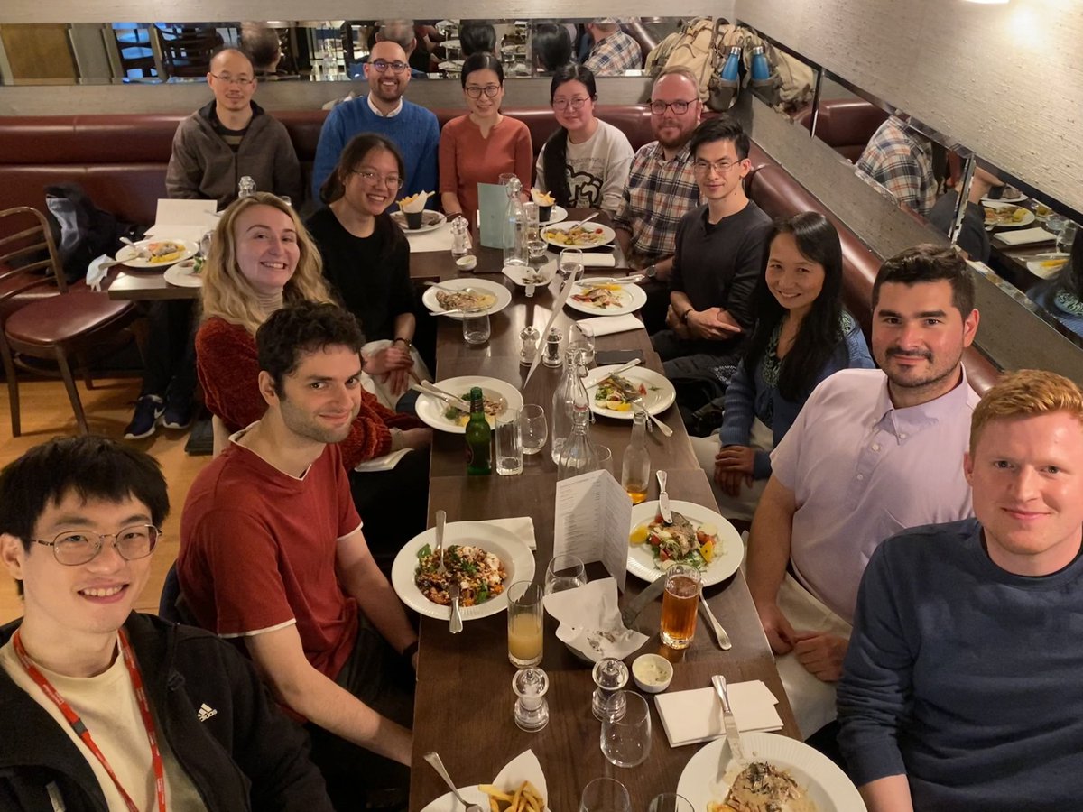Group lunch to say goodbye to @RhysM_Williams! Good luck in your new role - you’ll be missed in the Zhang lab!
