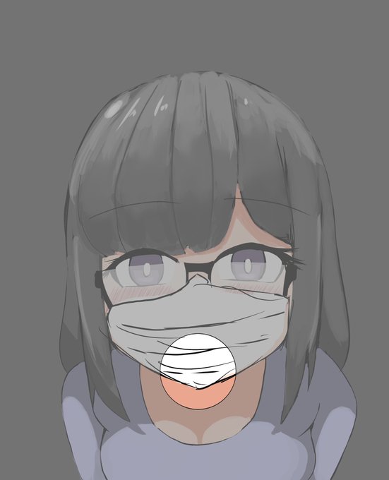 マスクはラフです 