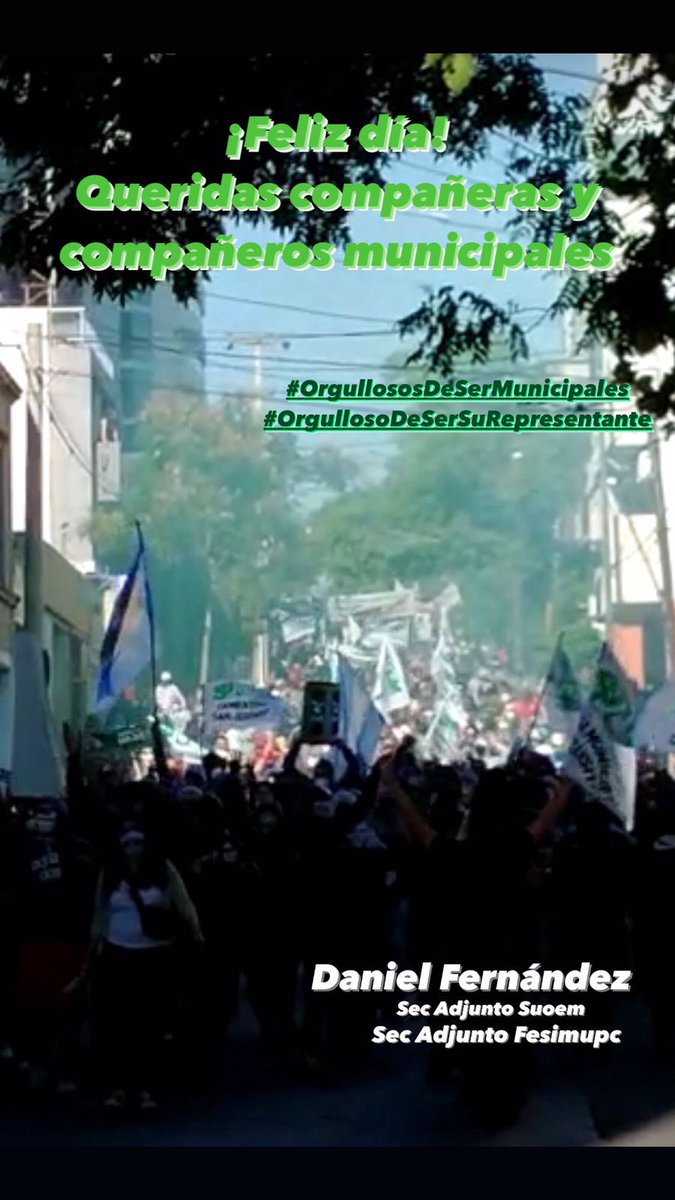 DANIELF48615893's tweet photo. ¡FELIZ DÍA COMPAÑEROS !
#OrgullososDeSerMunicipales #OrgullosoDeMisRepresentados #SuoemCórdoba #Suoem https://t.co/oGhILIj9bS
