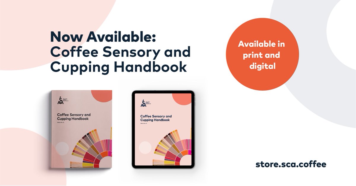 SpecialtyCoffee's tweet photo. 🎉 We're so excited the new Coffee Sensory and Cupping Handbook is now available, in print and digital, at the #SCAStore!

👉 Pick up your copy now: https://t.co/RHnlRaHYvP https://t.co/Odzgn6OlcD