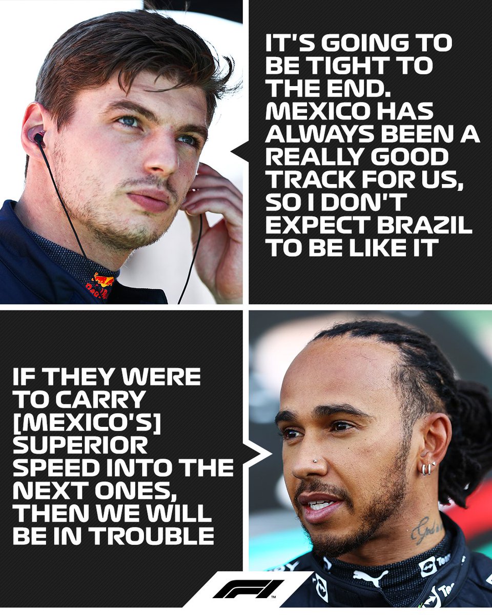 Formula 1 (@f1) on Twitter photo Another race done, now four to go for the title rivals
And <a href="/Max33Verstappen/">Max Verstappen</a> and <a href="/LewisHamilton/">Lewis Hamilton</a> were looking ahead after race day in Mexico 💬👀
#MexicoGP 🇲🇽 #F1 Another race done, now four to go for the title rivals
And <a href="/Max33Verstappen/">Max Verstappen</a> and <a href="/LewisHamilton/">Lewis Hamilton</a> were looking ahead after race day in Mexico 💬👀
#MexicoGP 🇲🇽 #F1