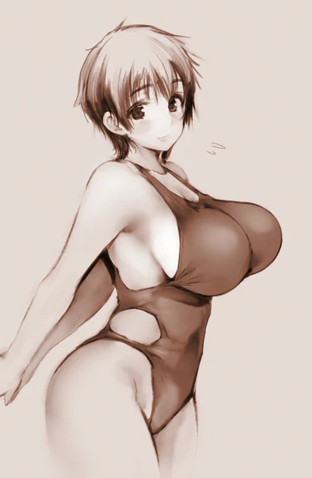 横乳だけ妙に白くて目を引くのが好きっていう落書き
#いいおっぱいの日 
