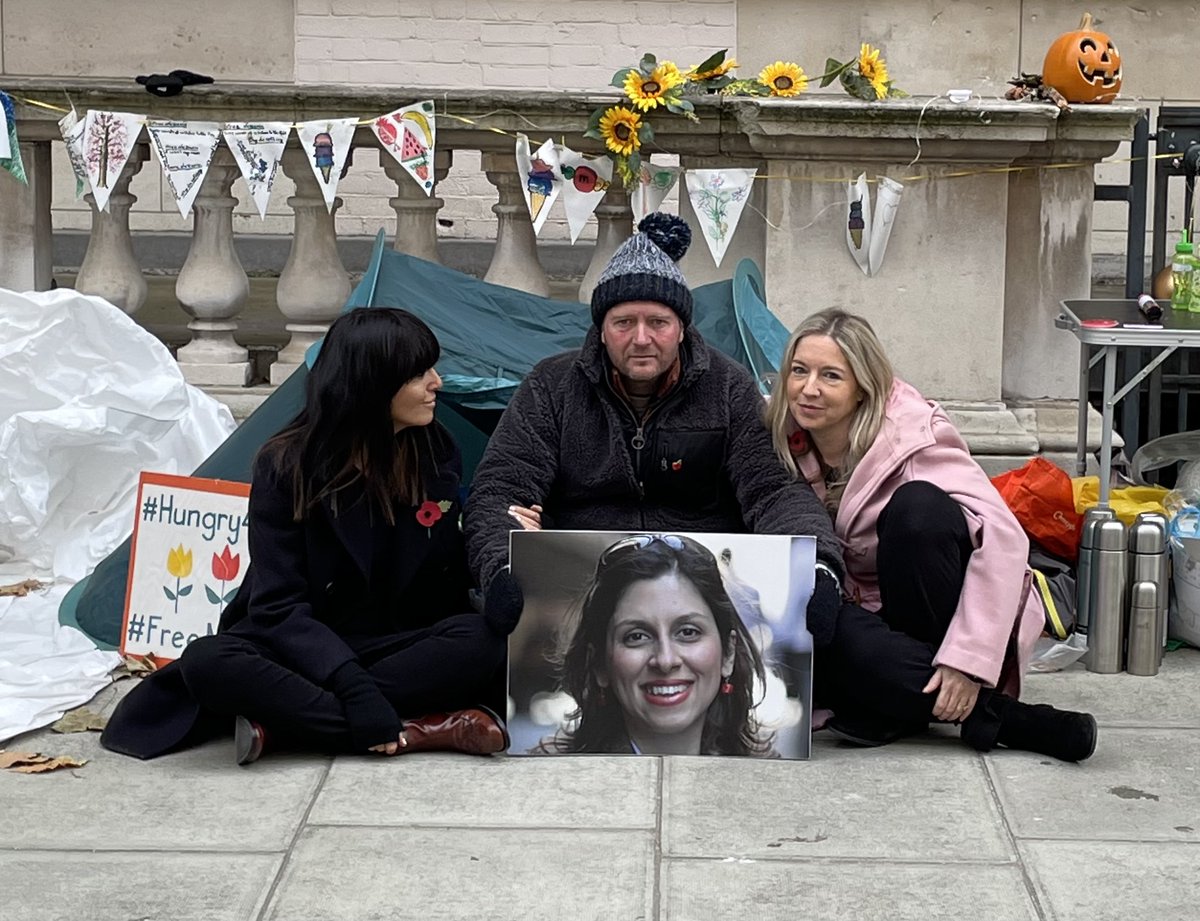 Day 16. I'll be honest, I'm praying Richard will go home soon. But I totally understand why he feels he can't. I admire his determination beyond words. Still, I'm hoping someone powerful will stand up and say: 'It's OK Richard. We're on it. We'll take it from here.' #FreeNazanin
