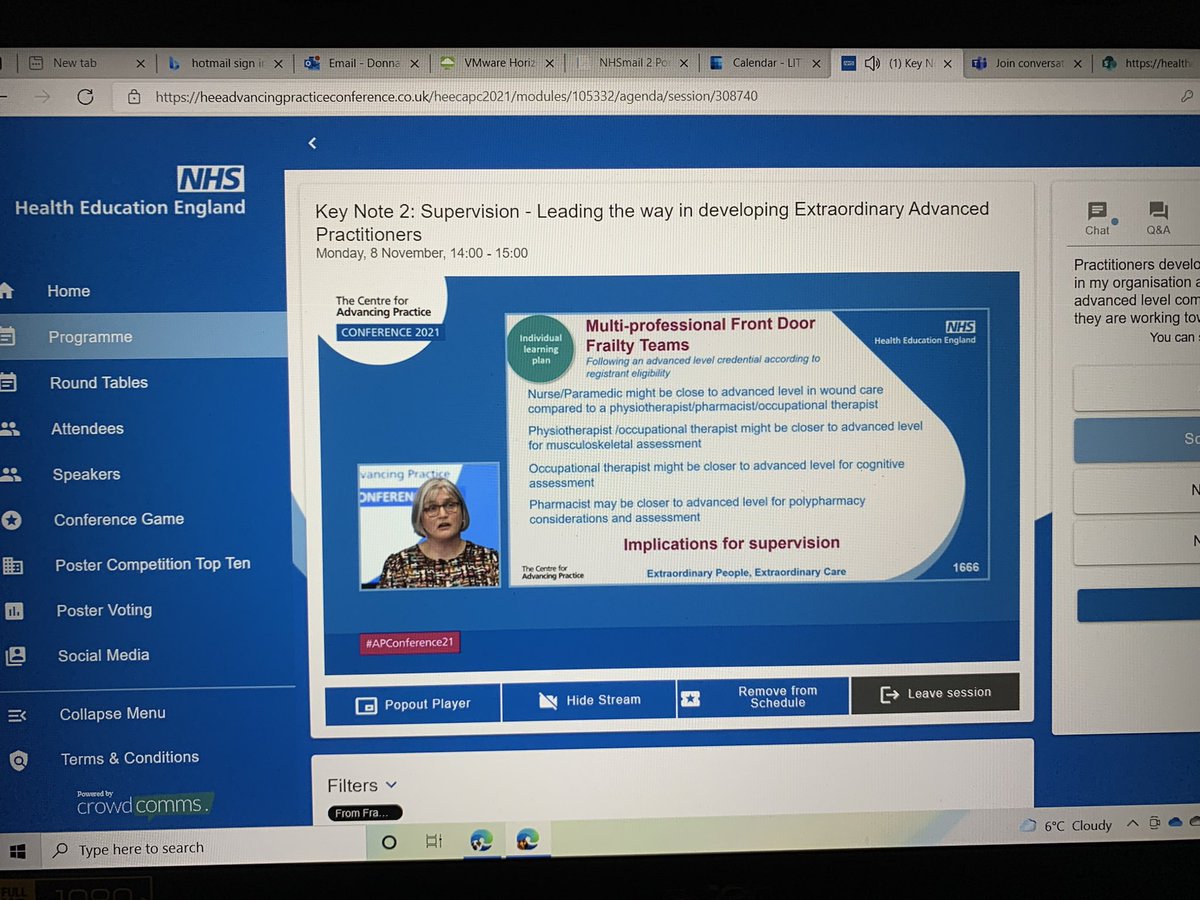 Frailty teams giving great examples of all our USP #AdvPracWeek21 #APConference2021