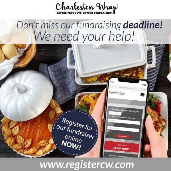 Fundraising orders are due 11/10! SHOP NOW and check off your holiday gift list to help us raise money for our school programs. Order today and TEXT 10 friends &amp; family NOW to let them know there are only a few days left to place their orders! #charlestonwrap #fundraiser