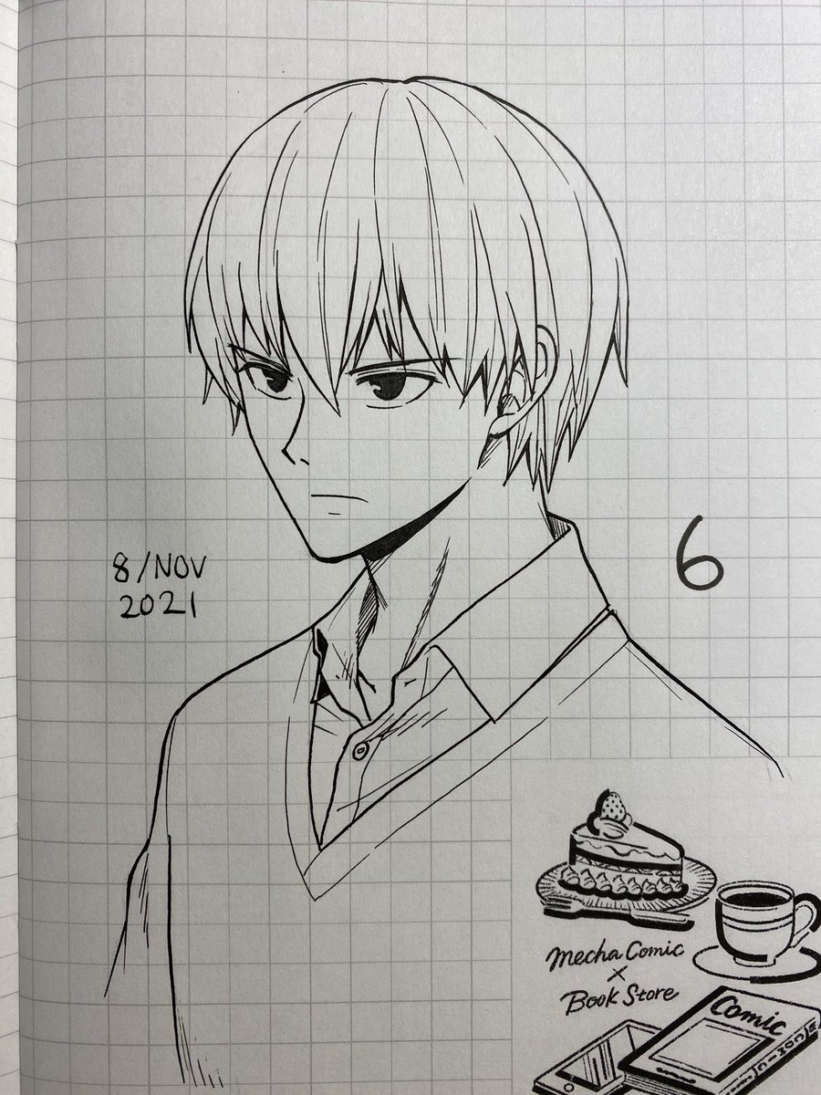 より高年齢層を狙って今まで描いたことないくらい目を小さくして描いたら思ったより違和感なく描けた6 