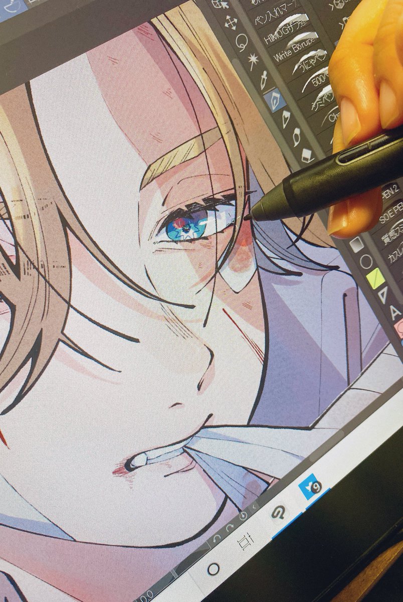 1boy male focus solo blonde hair blue eyes looking at viewer bandaid  illustration images
