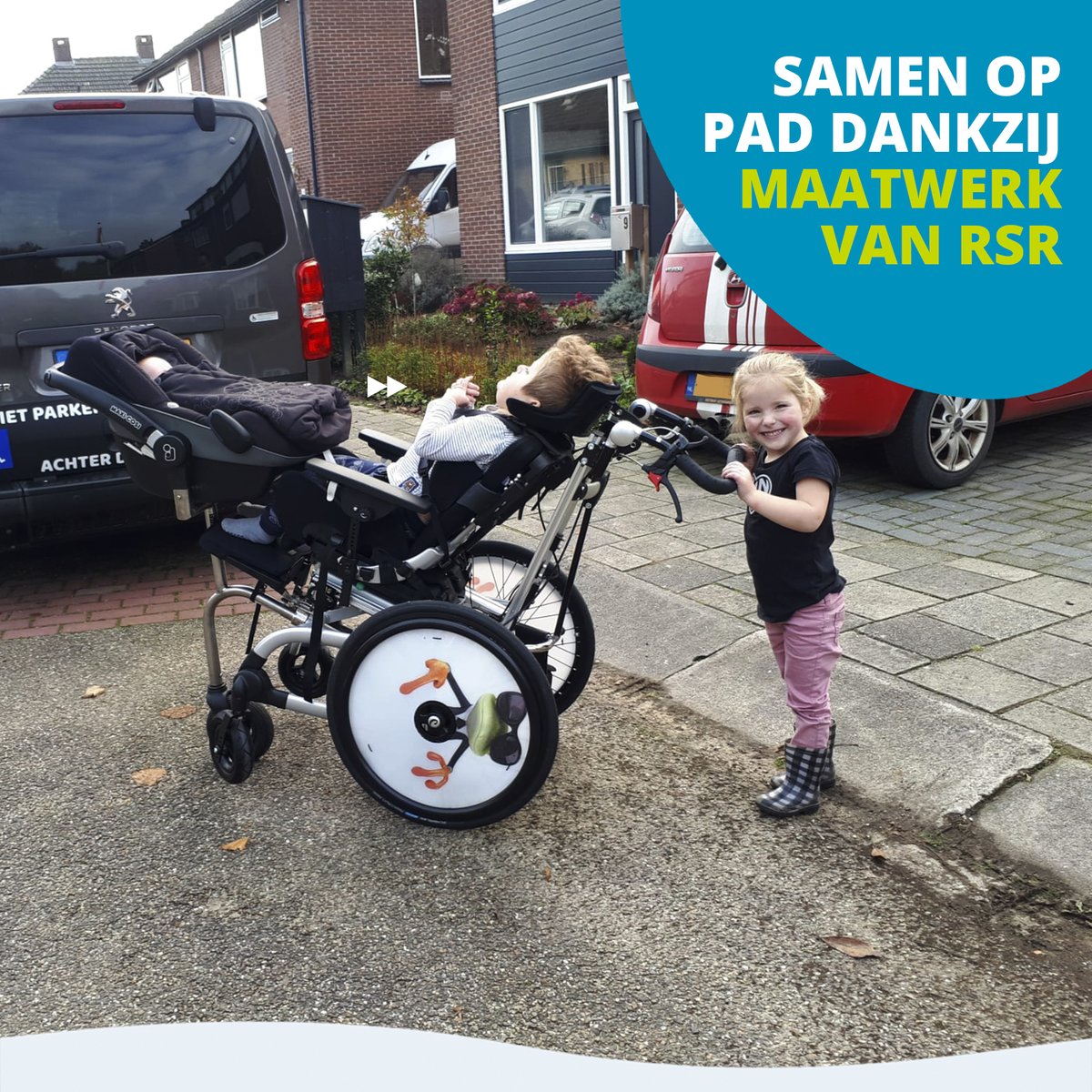 Afgelopen week heeft onze adviseur Jenne de Boois een rolstoel geleverd bij een familie in de Gemeente <a href="/Zevenaar/">Gemeente Zevenaar</a>. Met dit op maat gemaakte hulpmiddel kan het gezin samen op pad! 

#rsrrevalidatieservice #mobiliteit #samenoppad