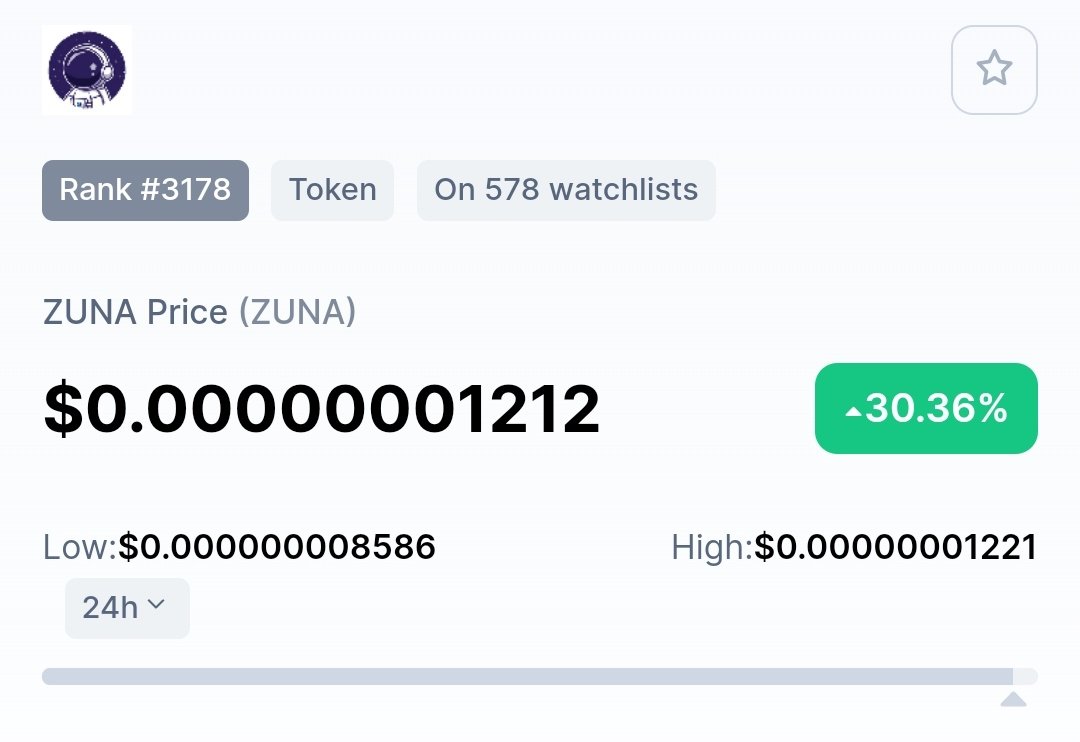 ZunaCommunity's tweet photo. Still rising. #zunacoin #zuna #cypto #cryptocurrency #cryprogem https://t.co/CjbEjjy8oh